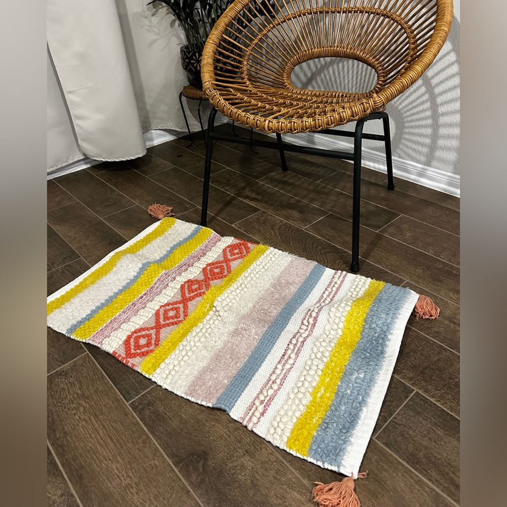Opalhouse Striped Bath Mat